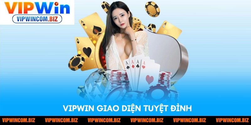Giao diện website VIPwin được thiết kế đẹp mắt
